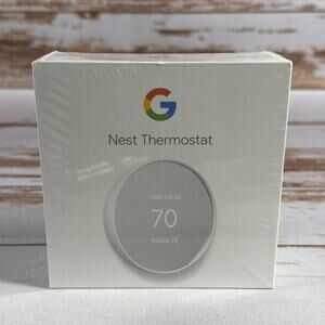 Google Nest Thermostat Programmable Smart WiFi G4CVZ Snow GA01334-US White NEW